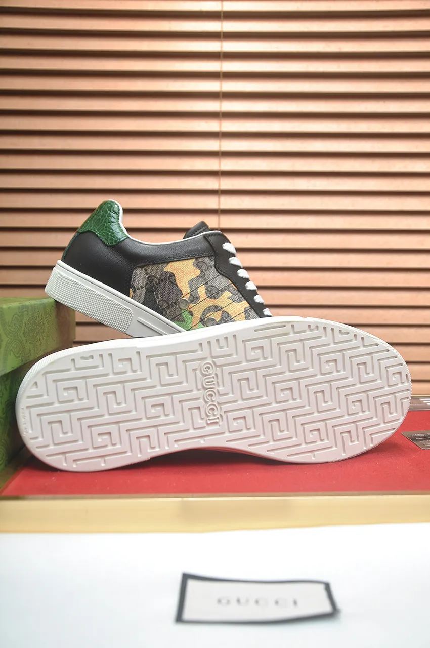 Men's men's shoes💰420💶[GUCCI Gucci] official website 1:1 men's sports shoes are now on the market, using original Gucci fabric + gluten lining, plus the official website original 1:1 comfortable outsole. Fashionable and versatile, super comfortable and breathable. 5 colors available, standard shoe size 38/45 (custom-made sizes 45 are non-refundable)